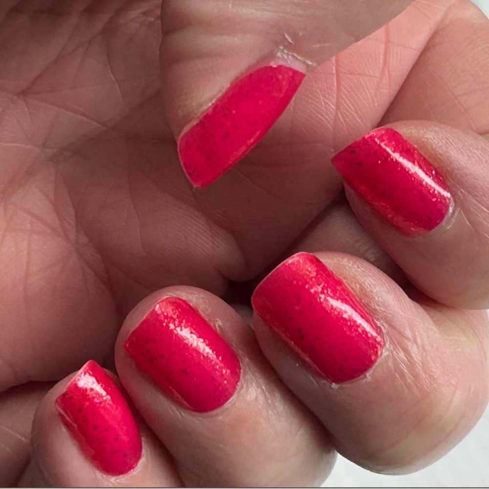 *Exclusive* Color Street: Ladies Night | Pink Rose Gold Glitter Party Neon Sheer - Picture 9 of 14